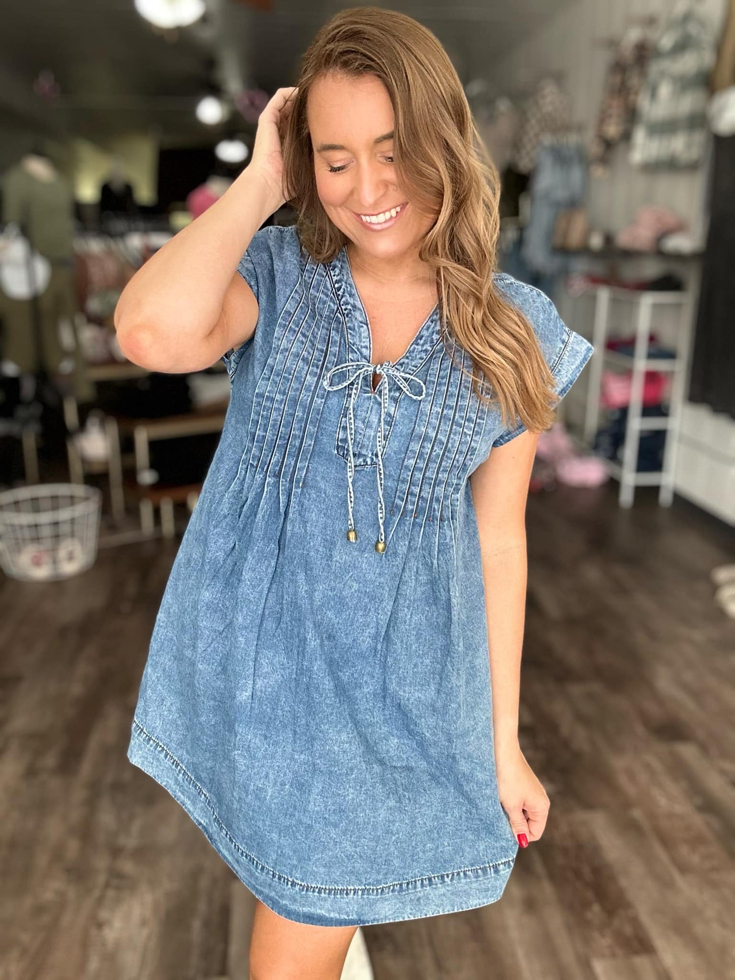 RTS: The Candace Denim Dress