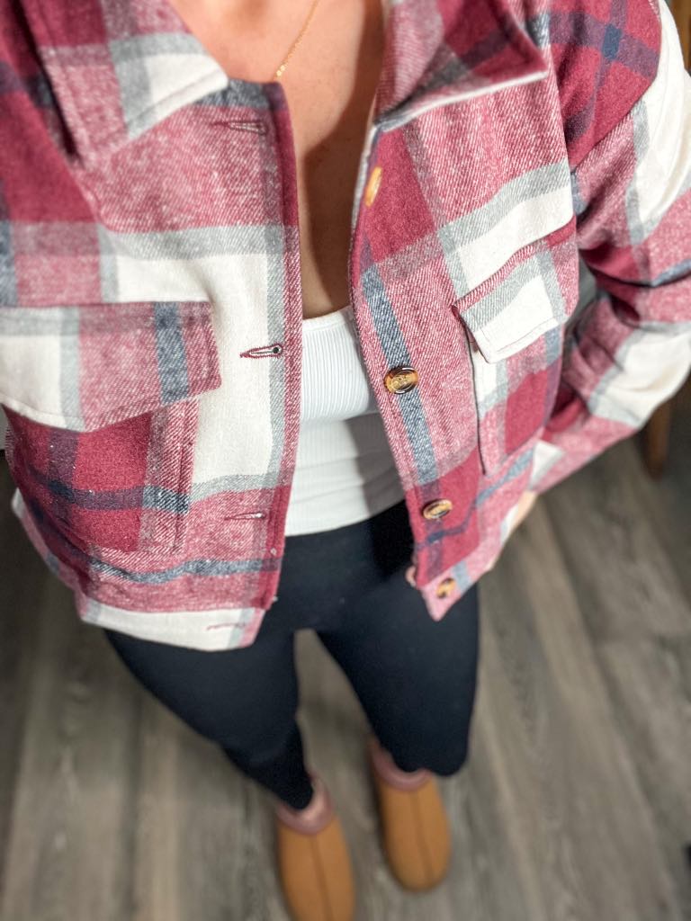 PREORDER: RERUN The Frannie Mid-Crop Flannel 9.8.25