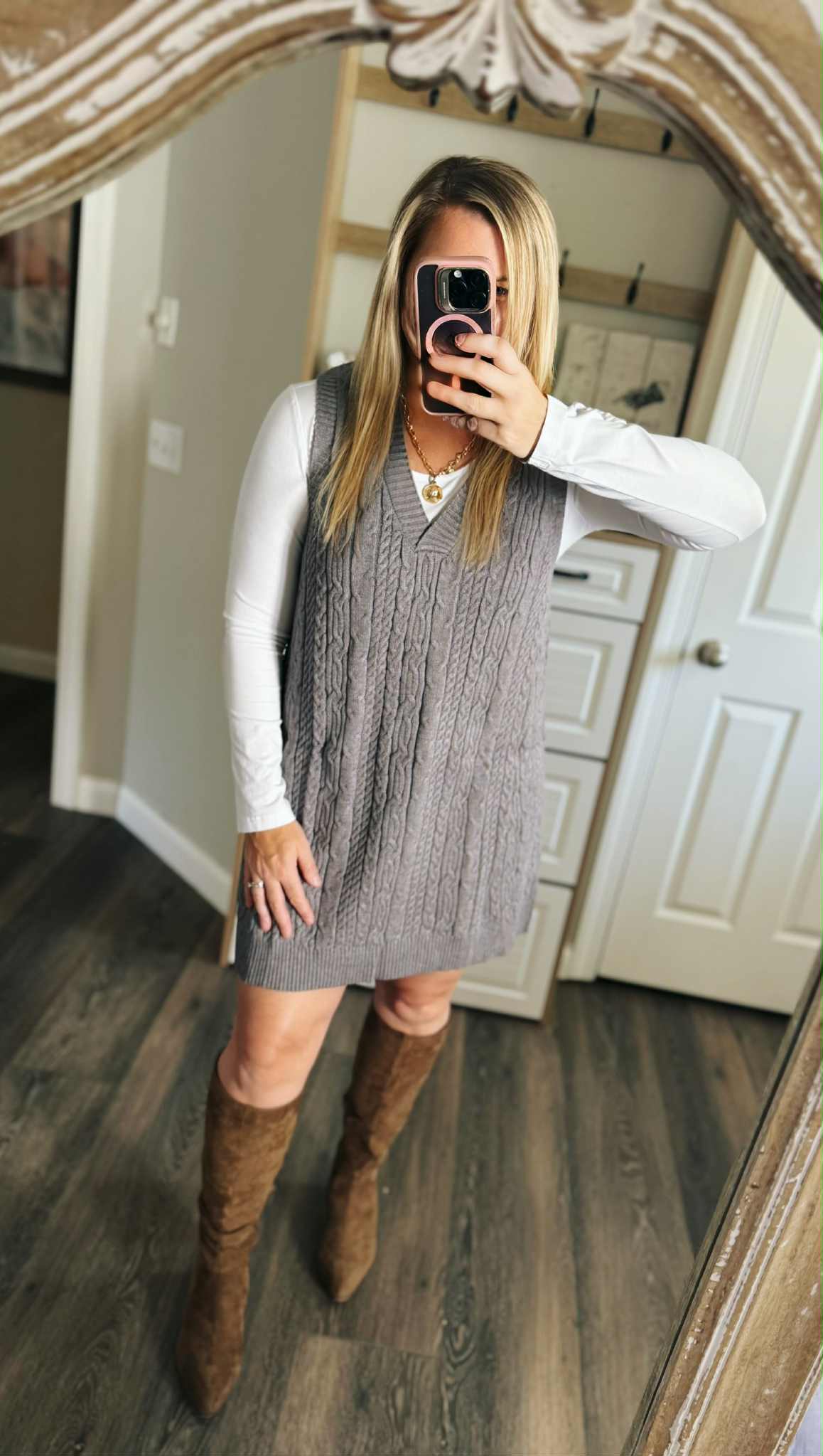 PREORDER: Dakota V sweater dress 9.22.25