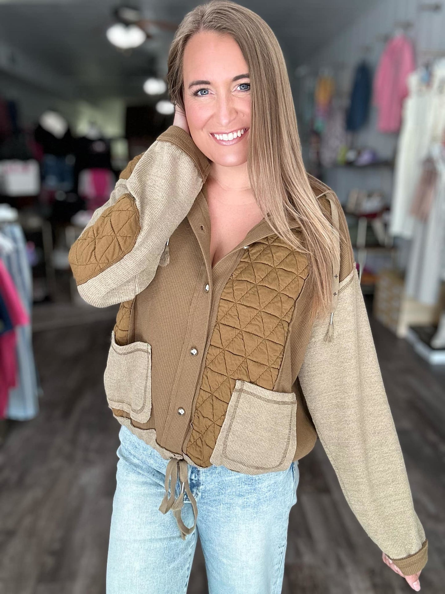RTS: The Carrie Quilt and Waffle Hoodie-