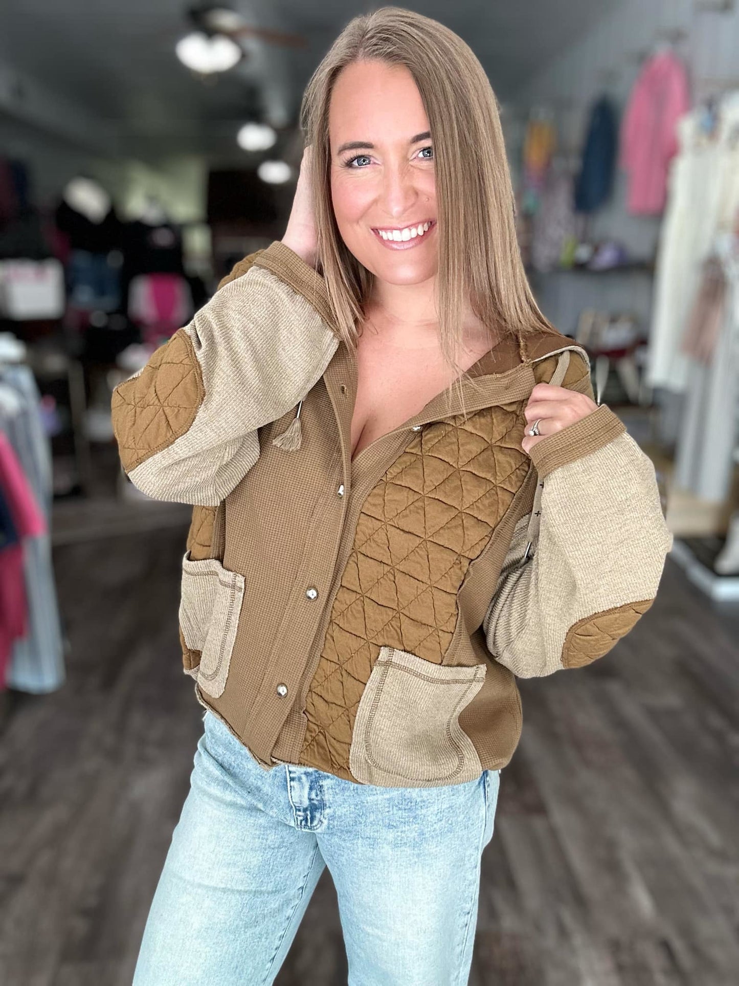 RTS: The Carrie Quilt and Waffle Hoodie-