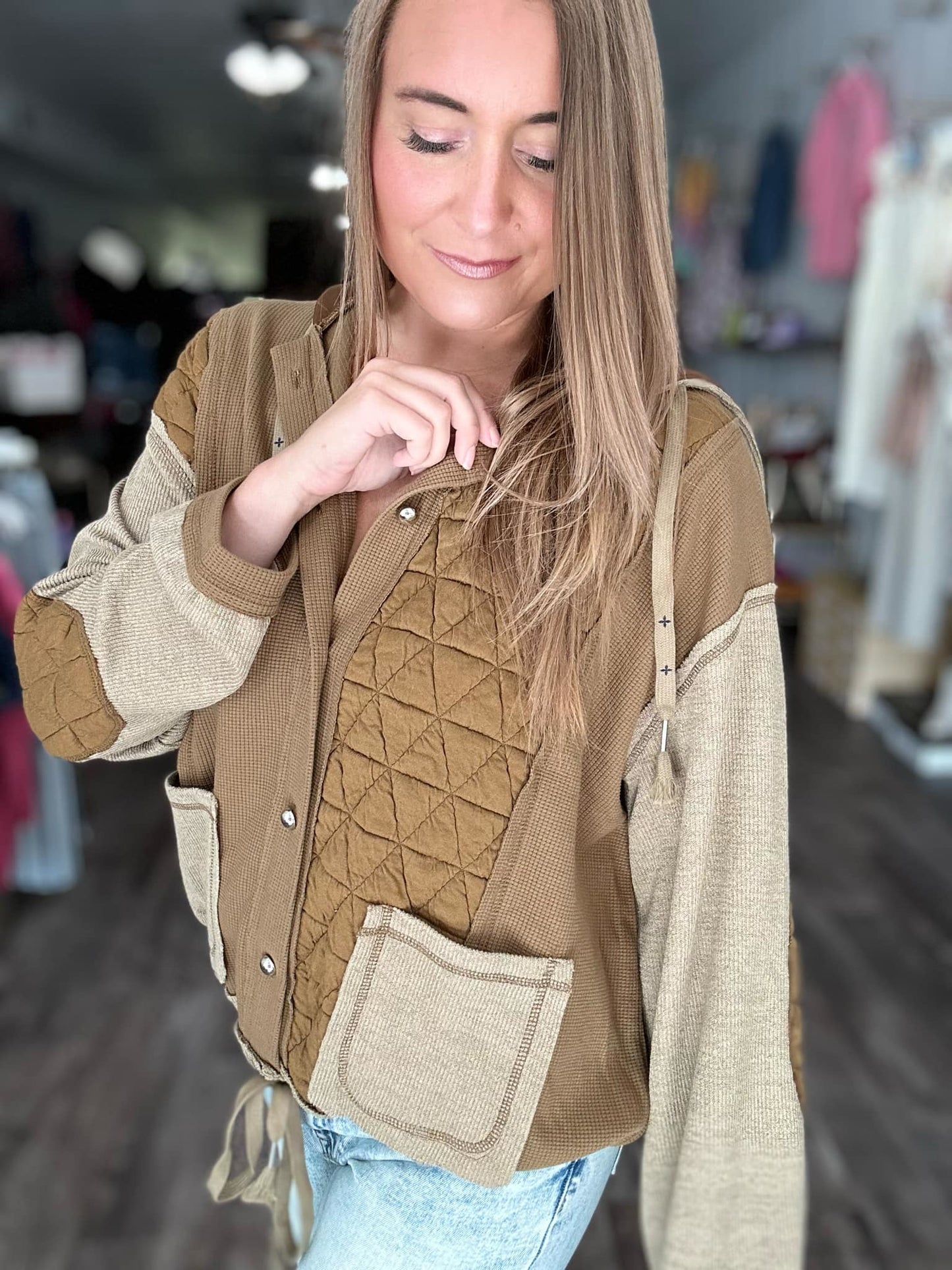 RTS: The Carrie Quilt and Waffle Hoodie-