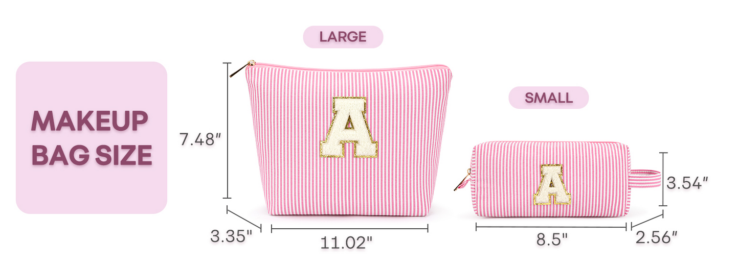 RTS: Personalized Initial Makeup Bag