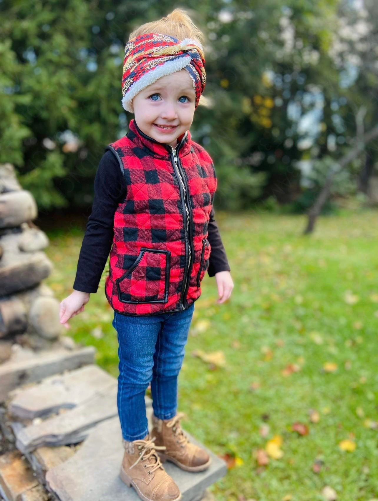 RTS Kids Plaid Vest-