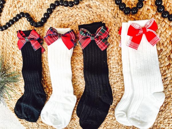 RTS: CHRISTMAS Bow Ankle Socks!