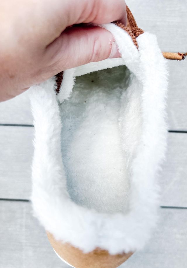 RTS: Corduroy Fleece Lined Slip-ons-