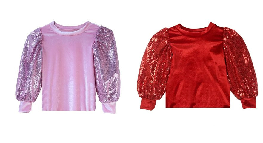 RTS: Velvet and Sequin Shirts-