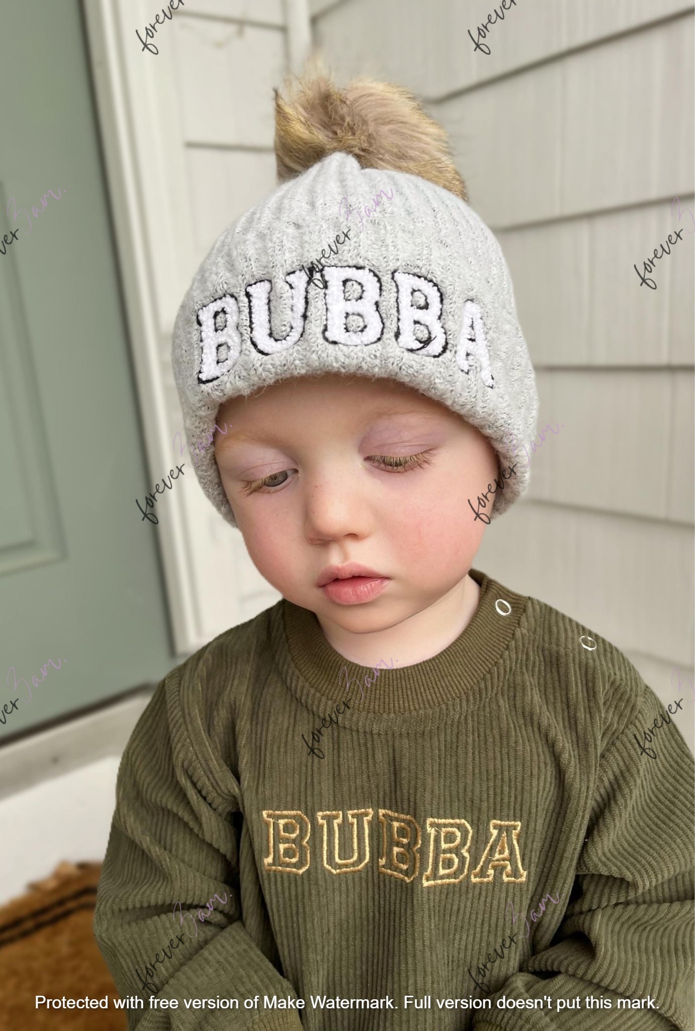 RTS Bubba and Sissy Beanies Removeable POM POM-