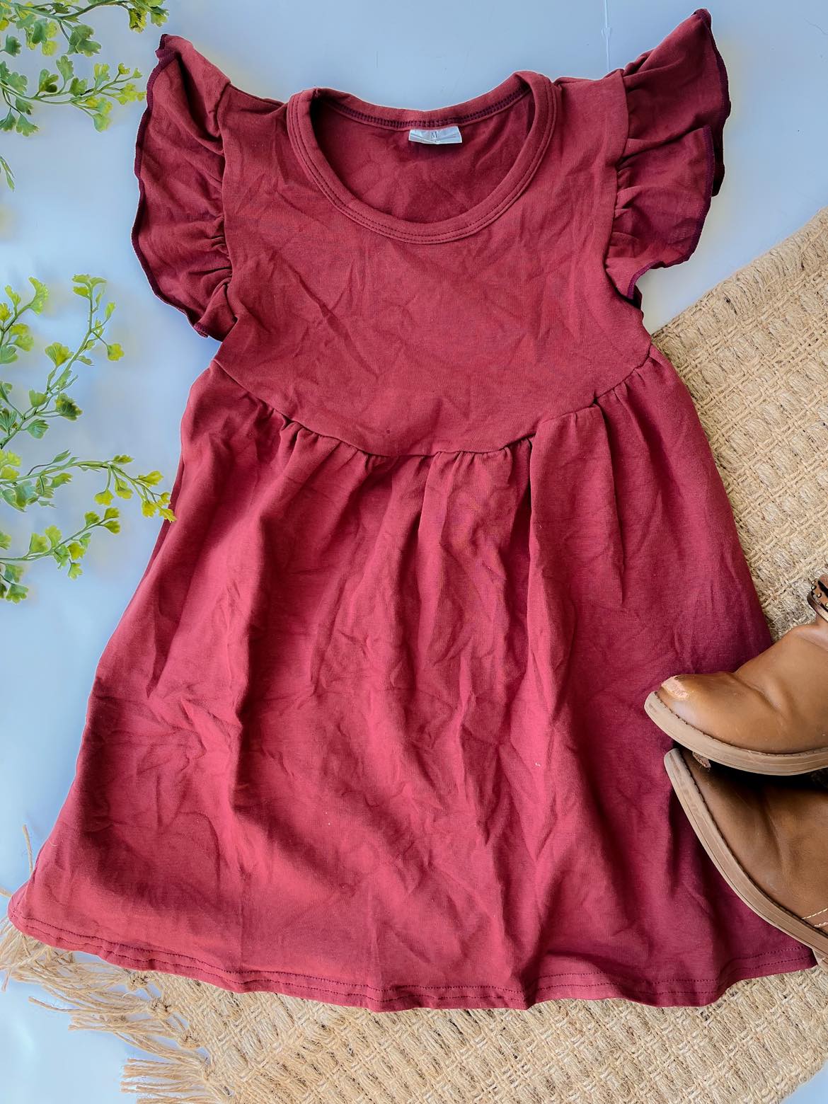 RTS: Flutter Sleeve Dress-