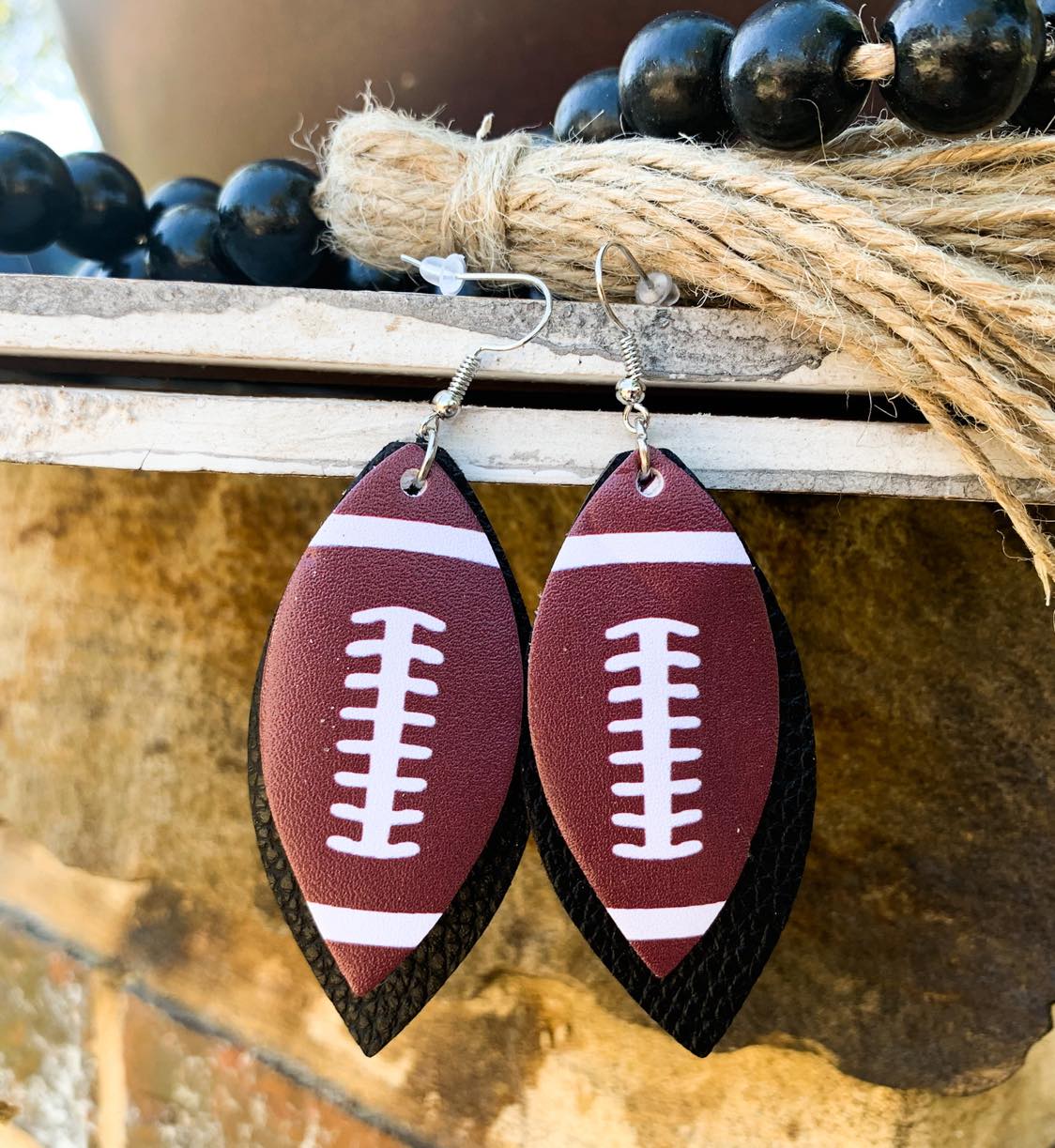 FOOTBALL EARRINGS RTS