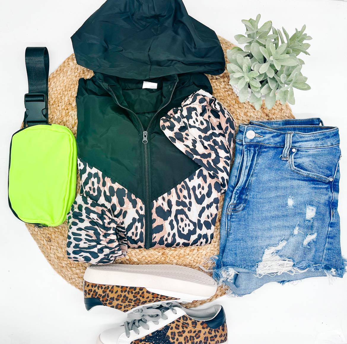 rts: Leopard Windbreaker-