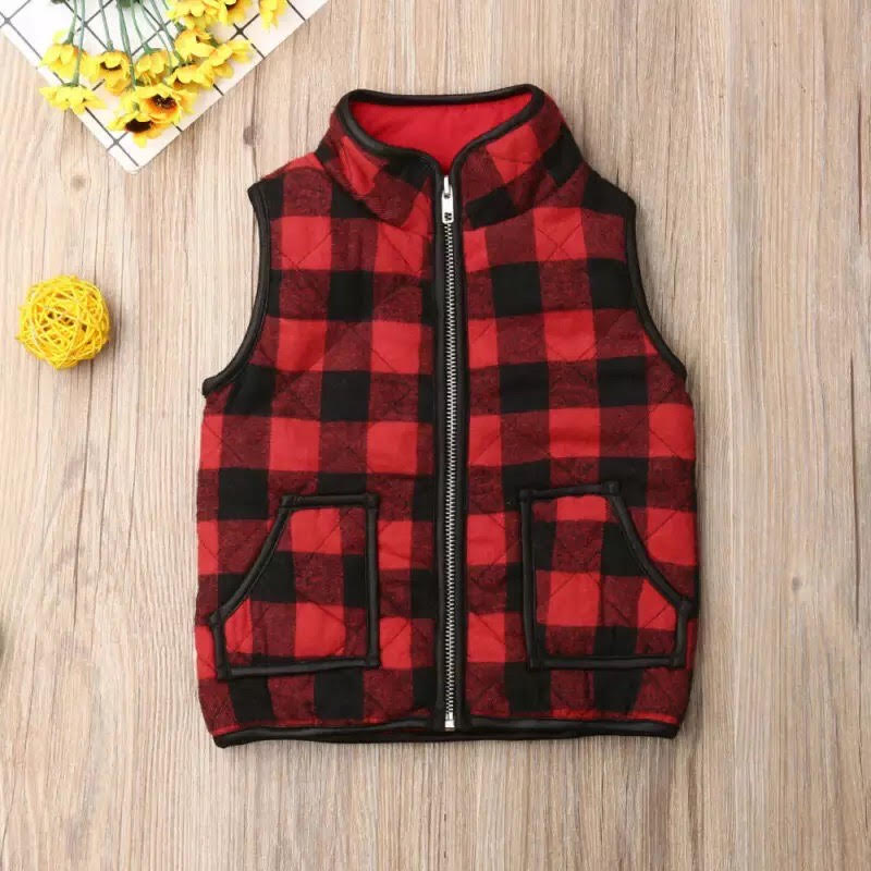 RTS Kids Plaid Vest-