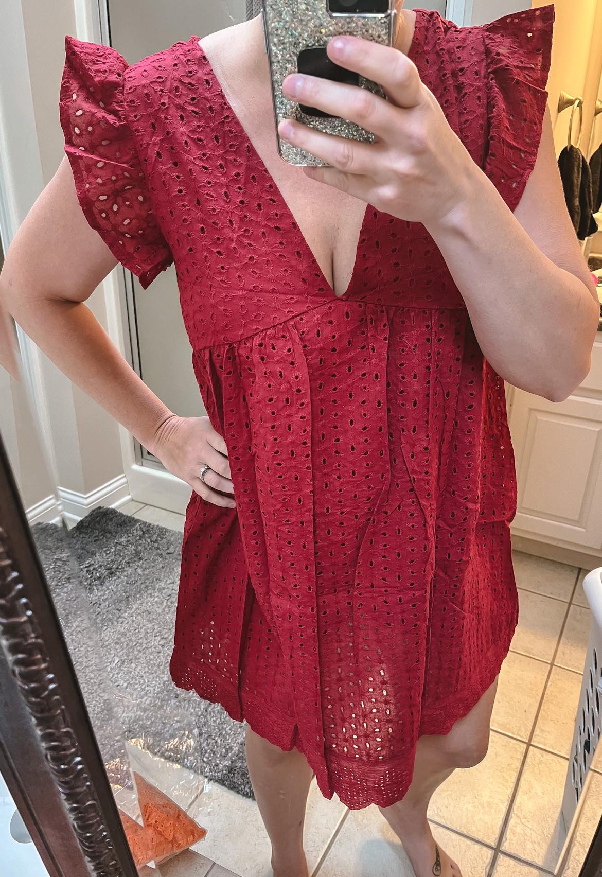 RTS: lace with shorts Dress-