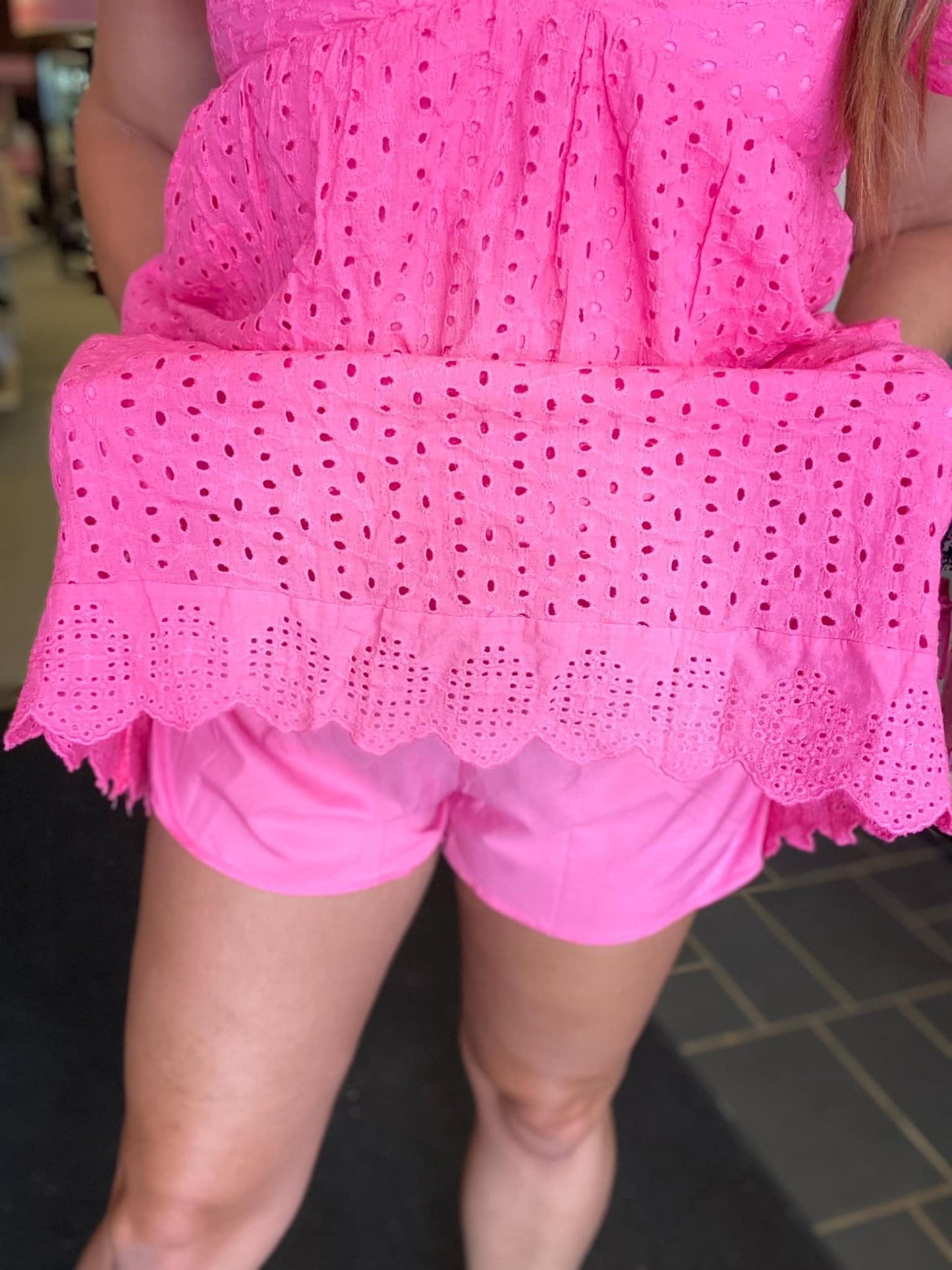 RTS: lace with shorts Dress-