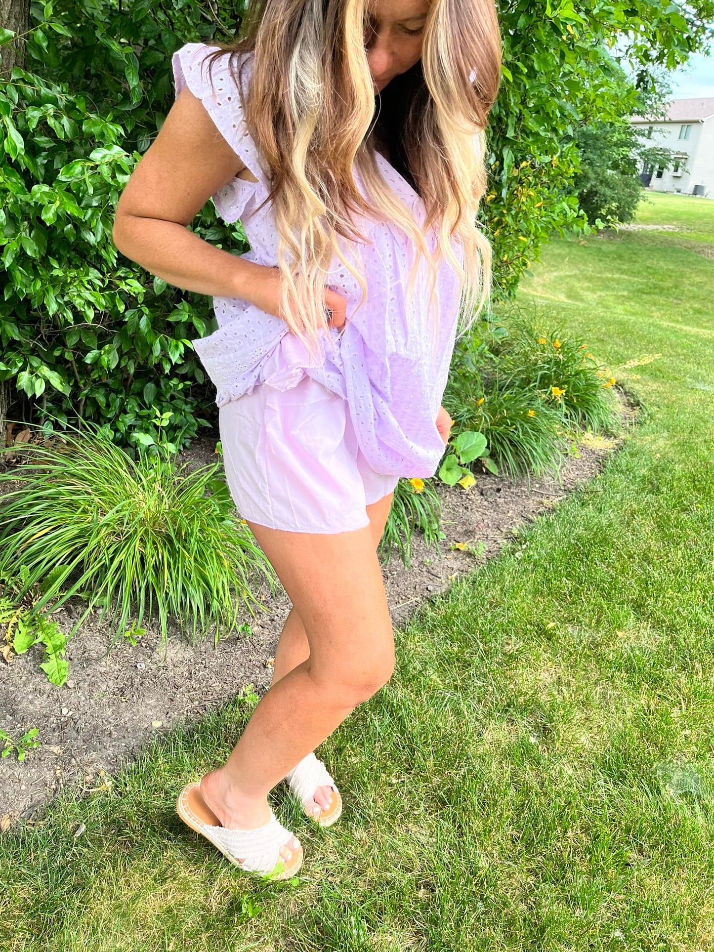 RTS: lace with shorts Dress-