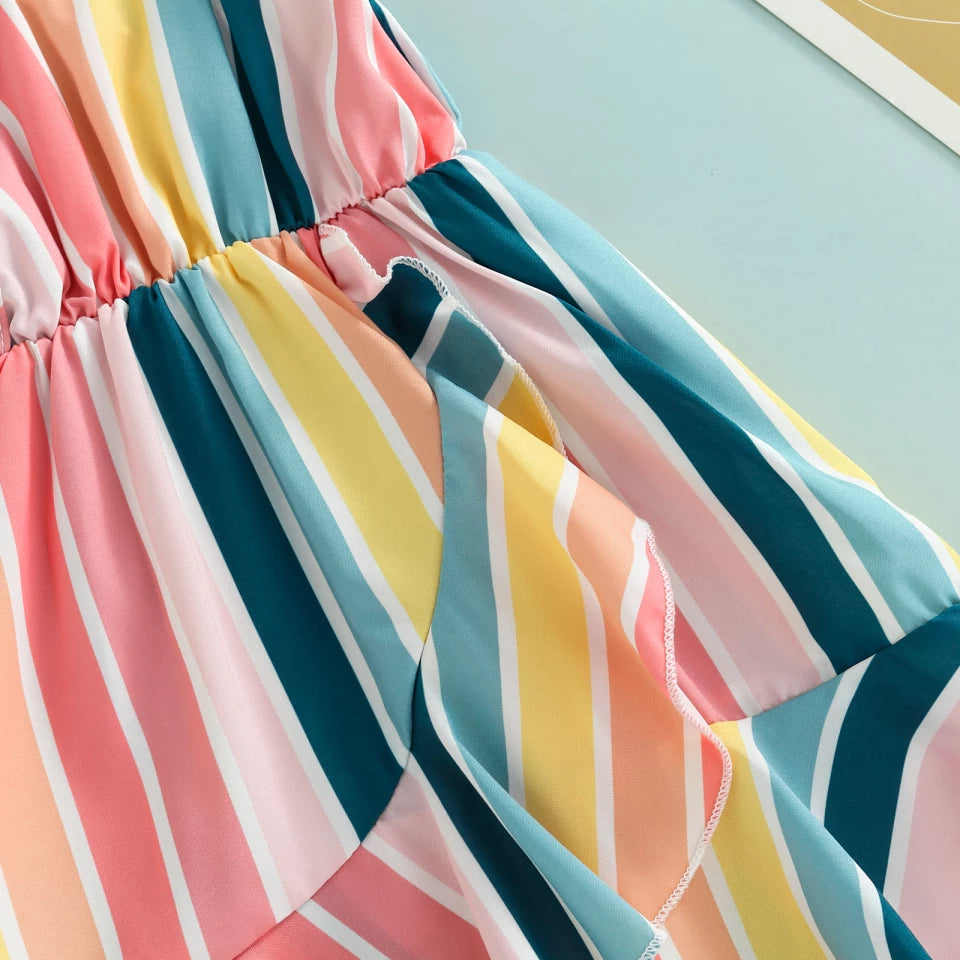 RTS: Rainbow Twist Dress-