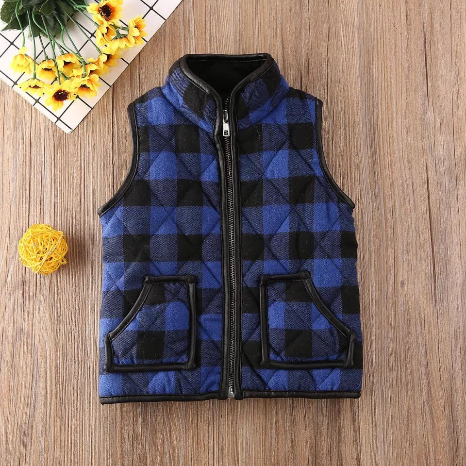 RTS Kids Plaid Vest-