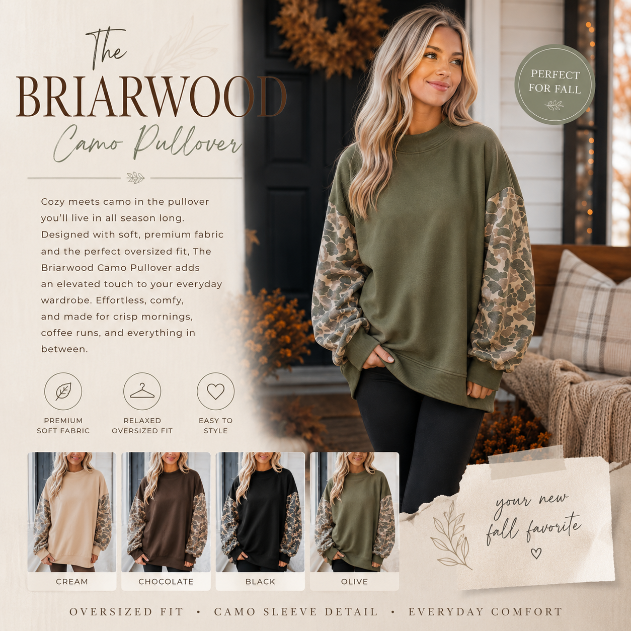 PREORDER: The Briarwood Camo Pullover 8.31.26