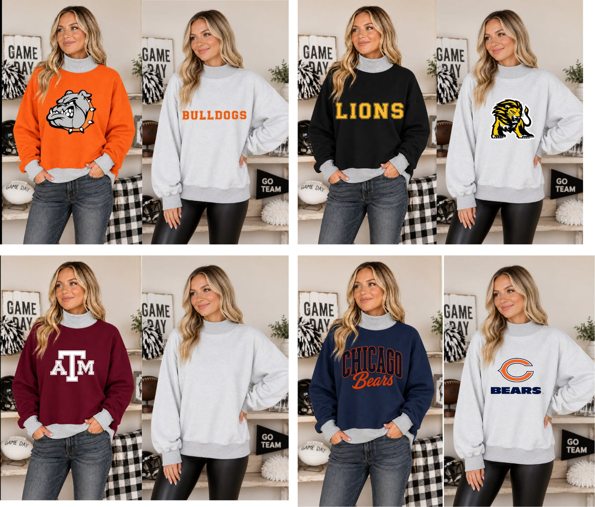PREORDER: Custom Reversible Mock Neck Sweaters – NEW Colors 9.14.26