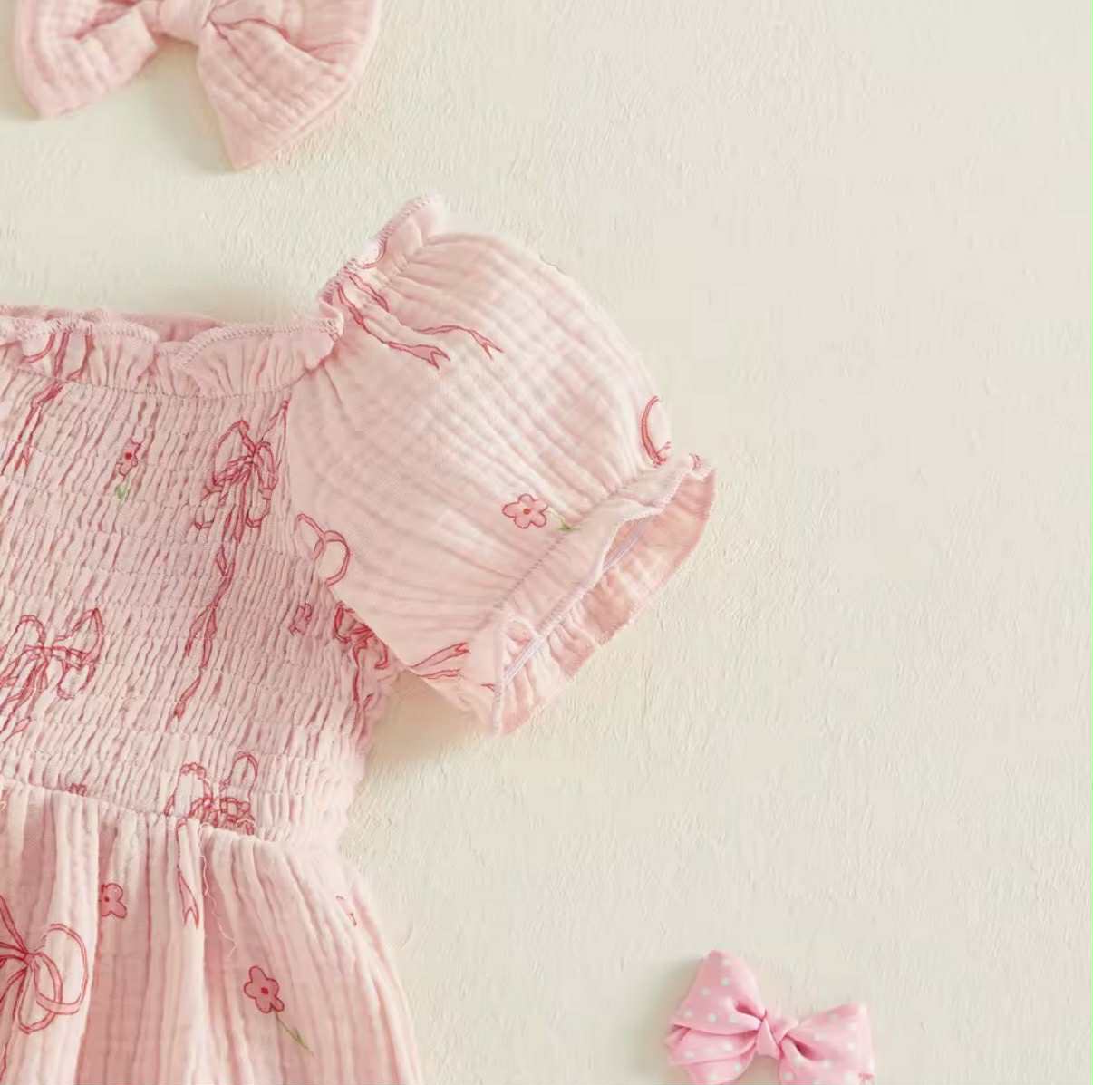PREORDER: Pretty in Bows Smocked Dress 1.19.26
