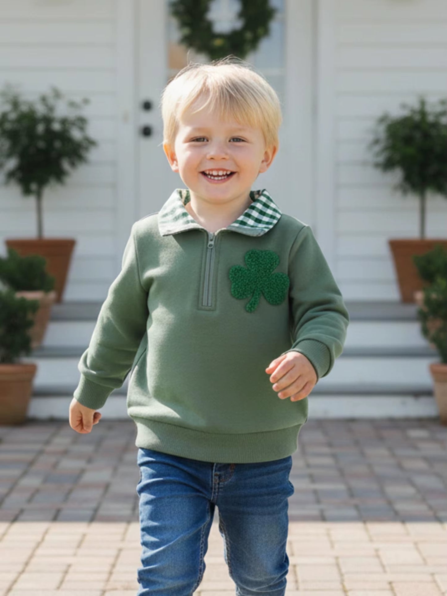 PREORDER: Little Lucky Shamrock Pullover 1.19.26 osym