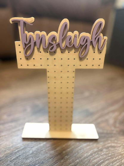PREORDER: Personalized Name Wood Earring Holder RERUN 11.2.26