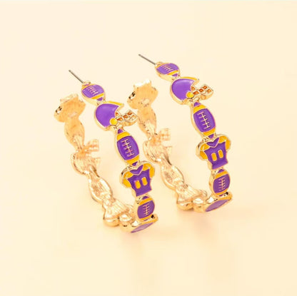 RTS: Game Day Hoop Earrings