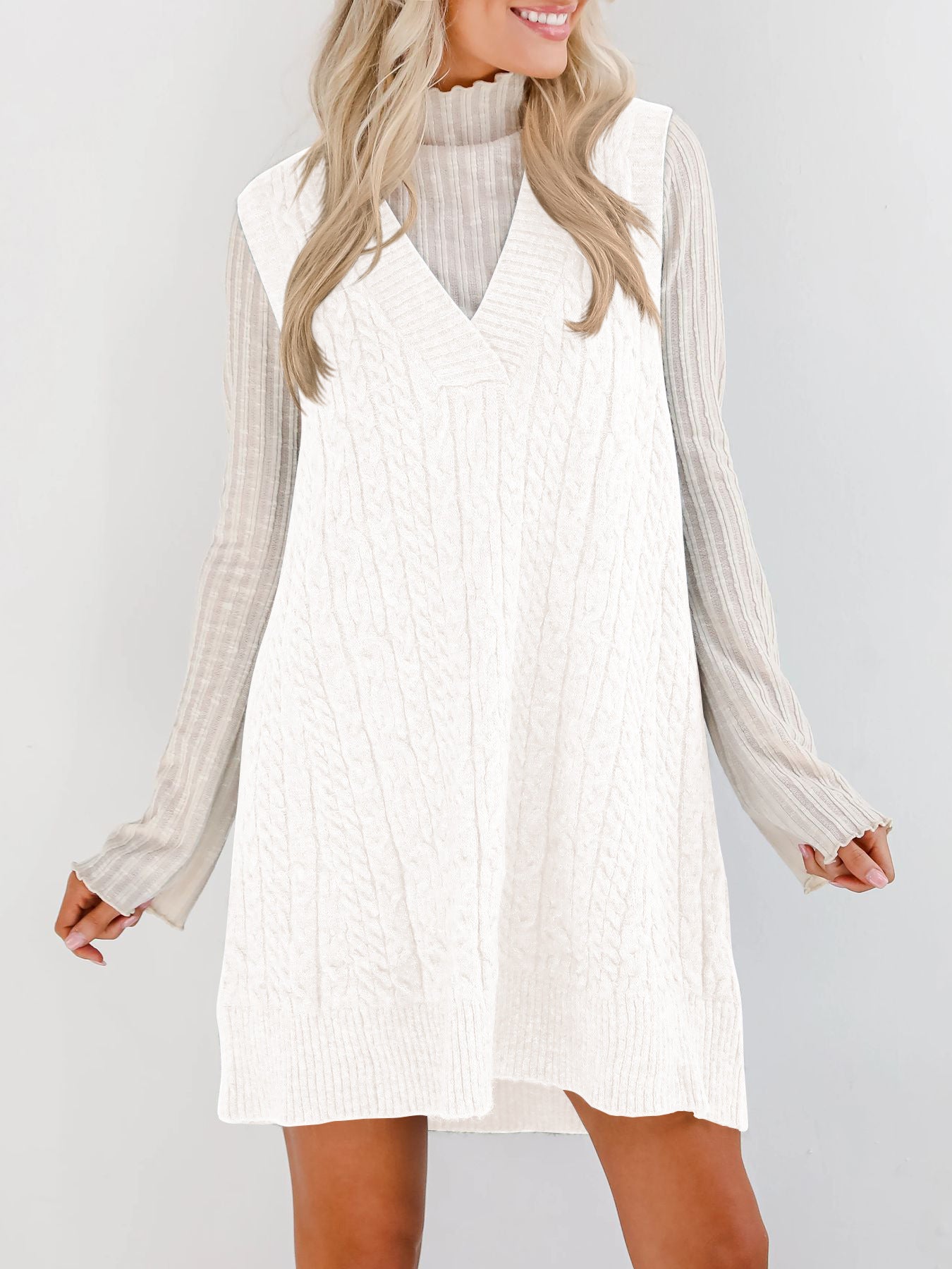 PREORDER: Dakota V sweater dress 9.22.25