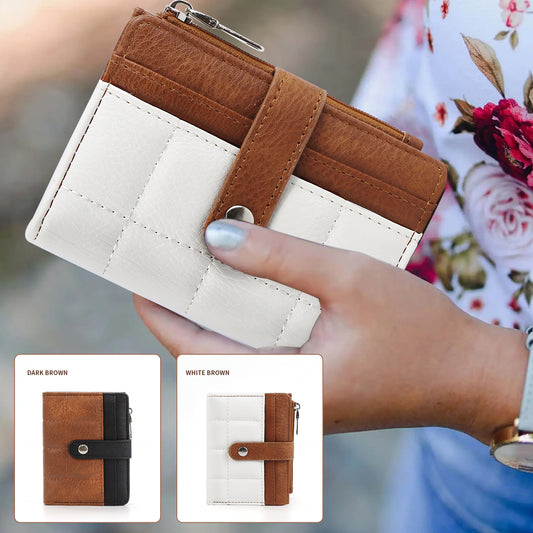 rts: Quilted or Checker Vegan Leather Wallets