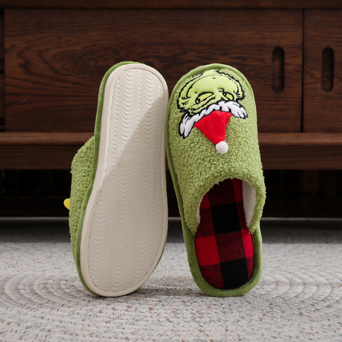 PREORDER: The Mean One Holiday Slippers 9.21.26