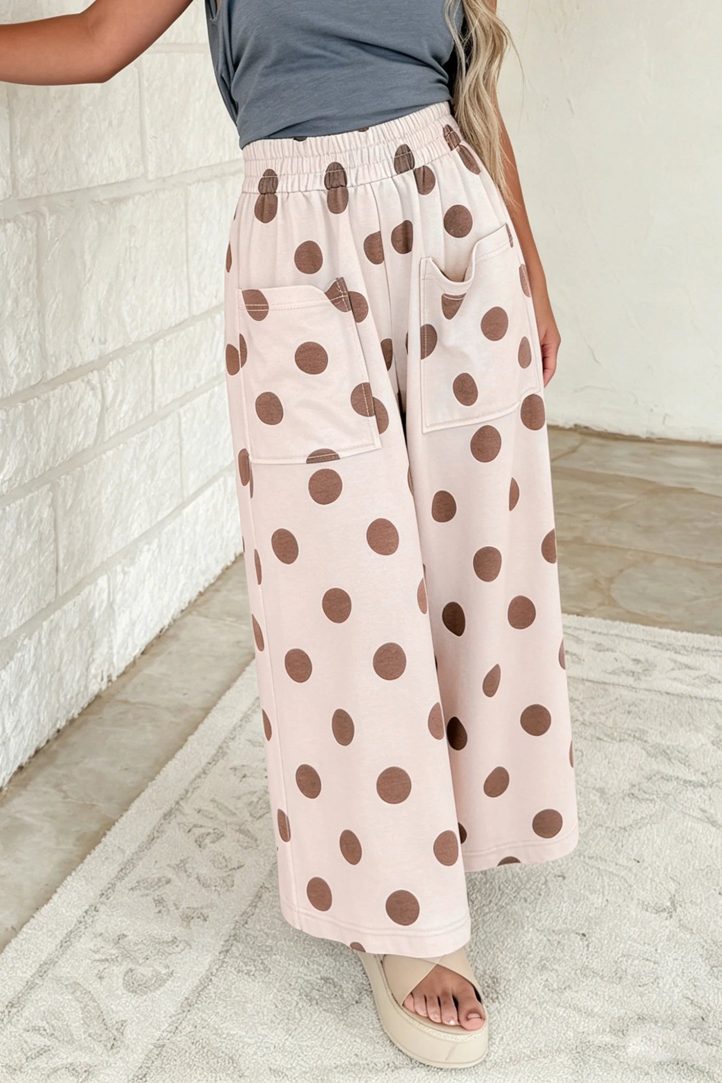 PREORDER: Polka Dot Wide Leg Pants  8.31.26