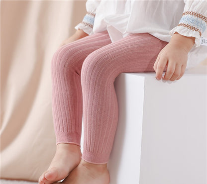 RTS: Ribbed Footless Tights-