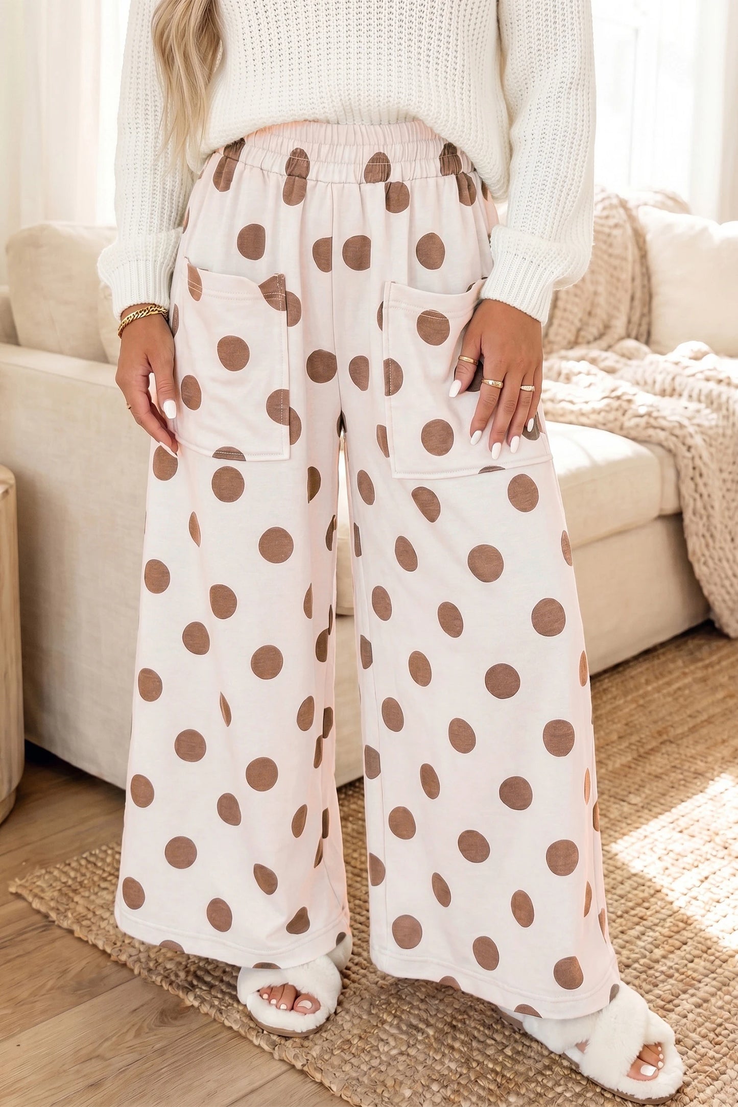 PREORDER: Polka Dot Wide Leg Pants  8.31.26