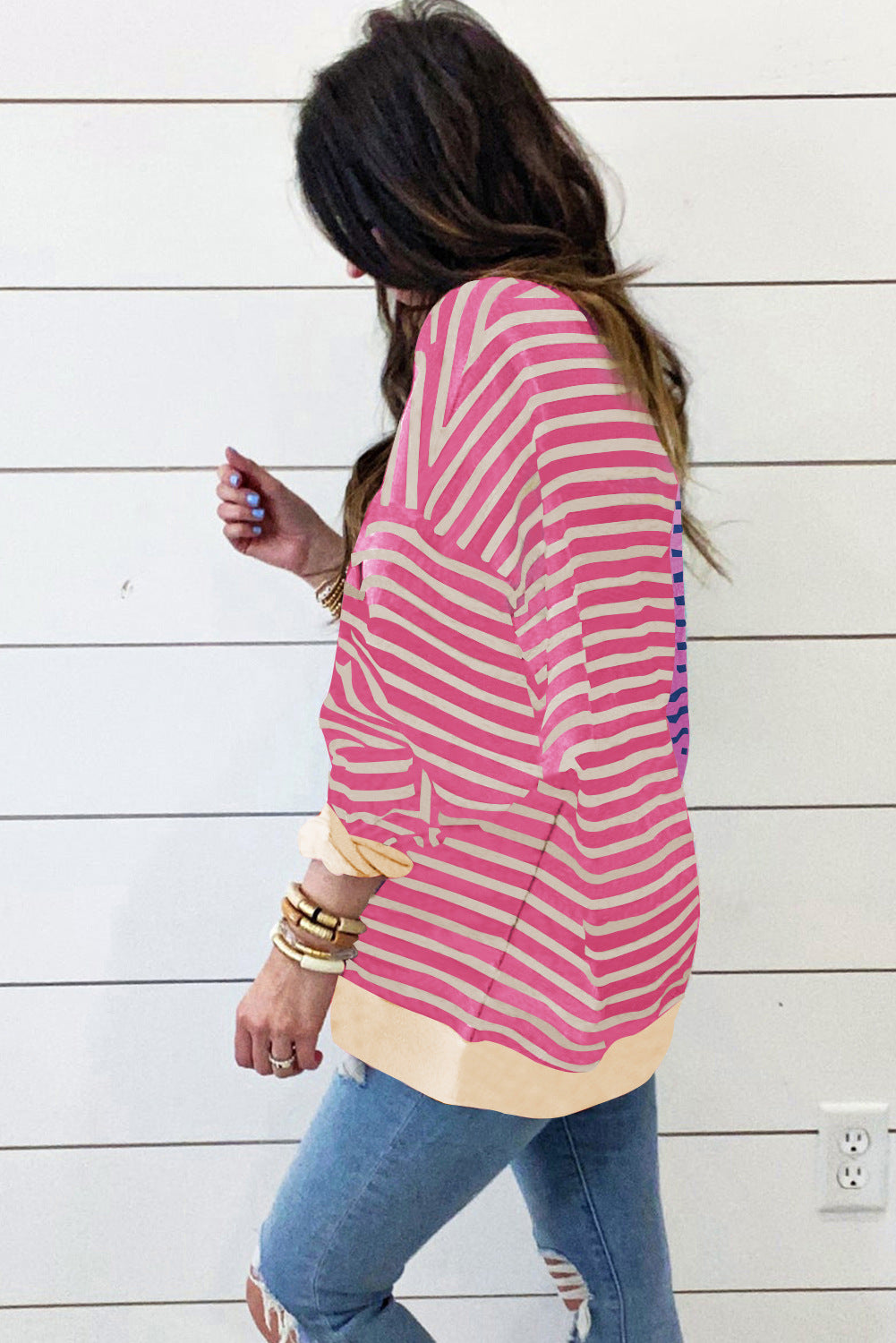 PREORDER: The Finley Split Retro Stripe Sweater 1.20.25 osym