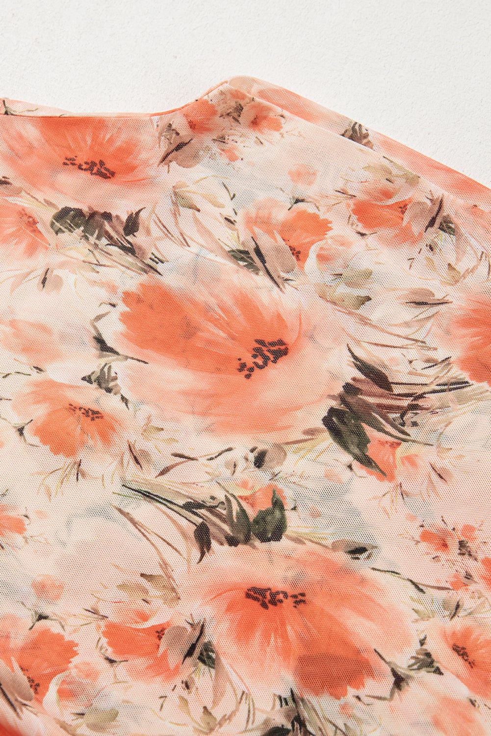 RTS: Women's Floral Mesh Top