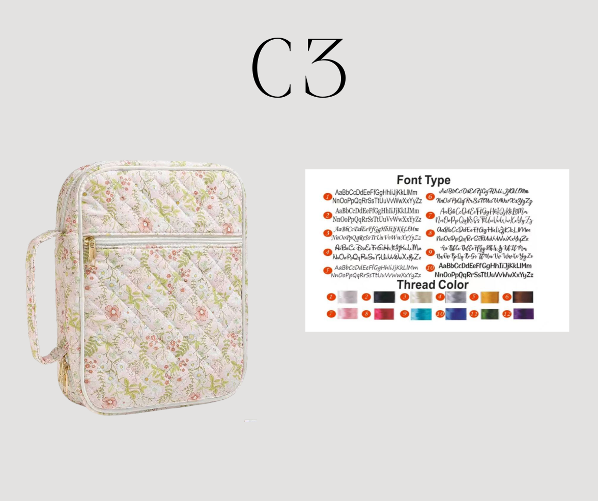 Preorder: RERUN Custom Embroidered Bible Cases ( case only) 1.19.26