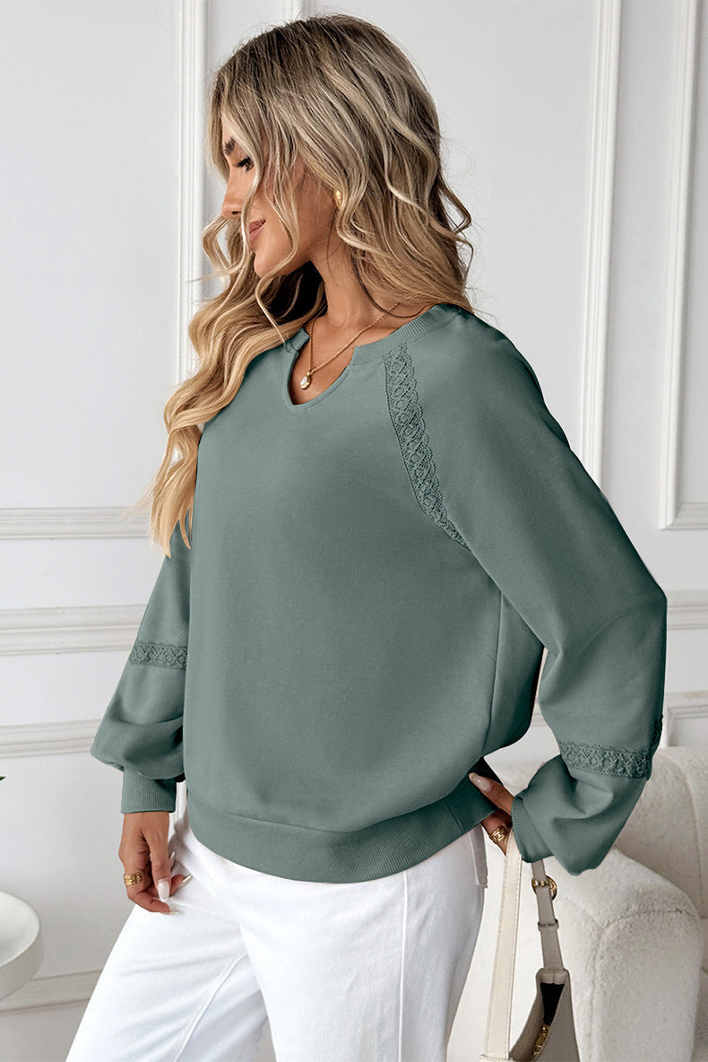 PREORDER: Allie Lace Detail Sweater 9.22.25