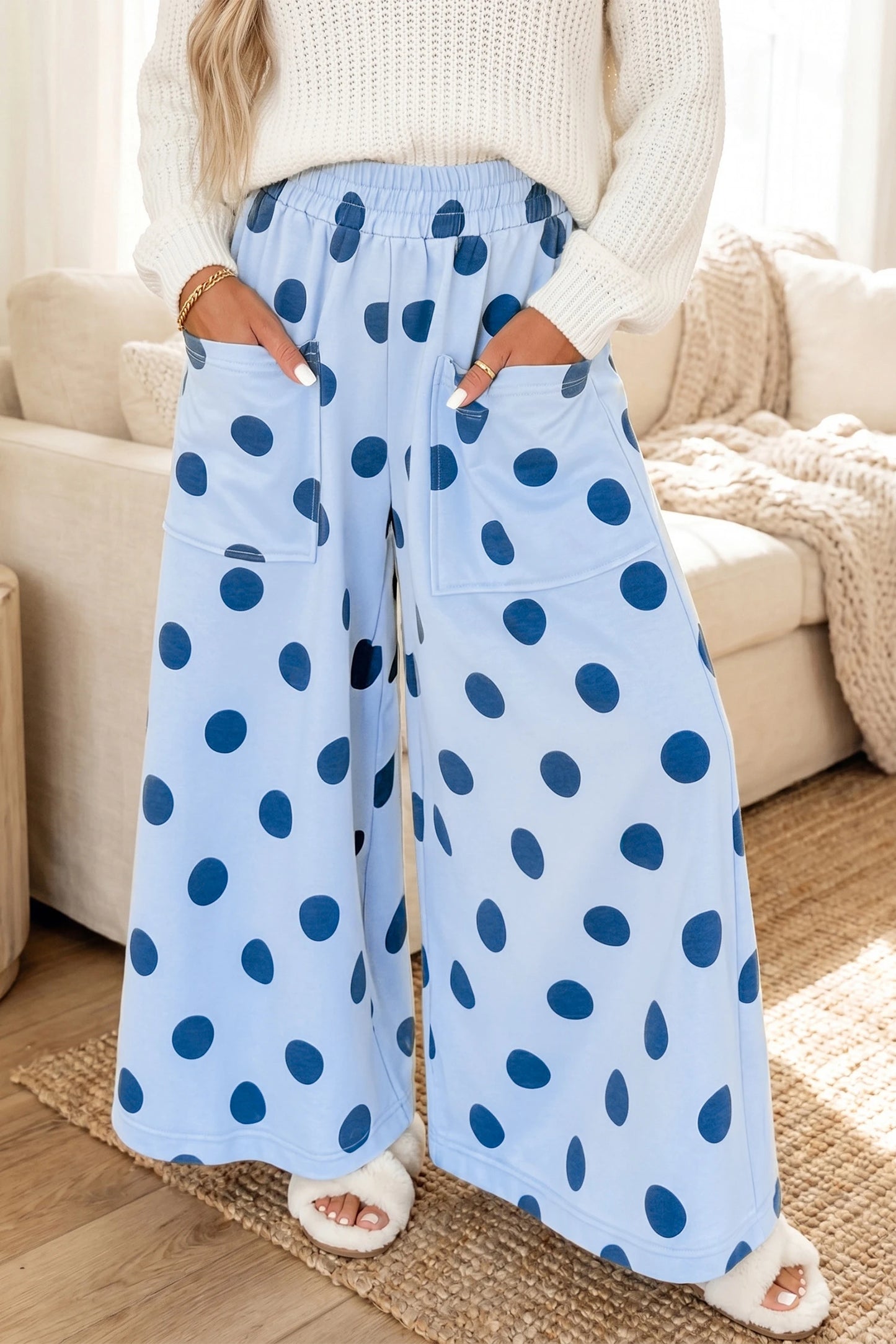 PREORDER: Polka Dot Wide Leg Pants  8.31.26