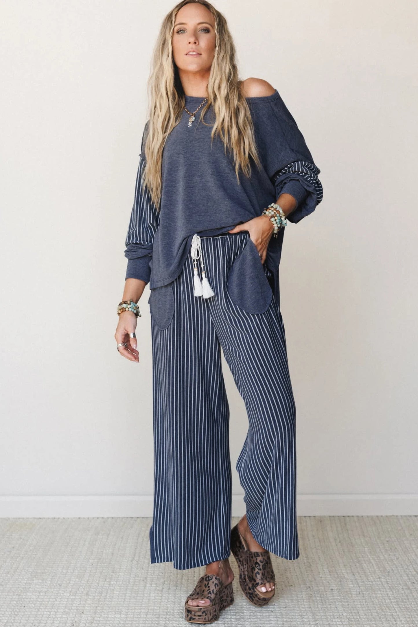 PREORDER: Stripe Lounge Set  (High Quality) 8.31.26