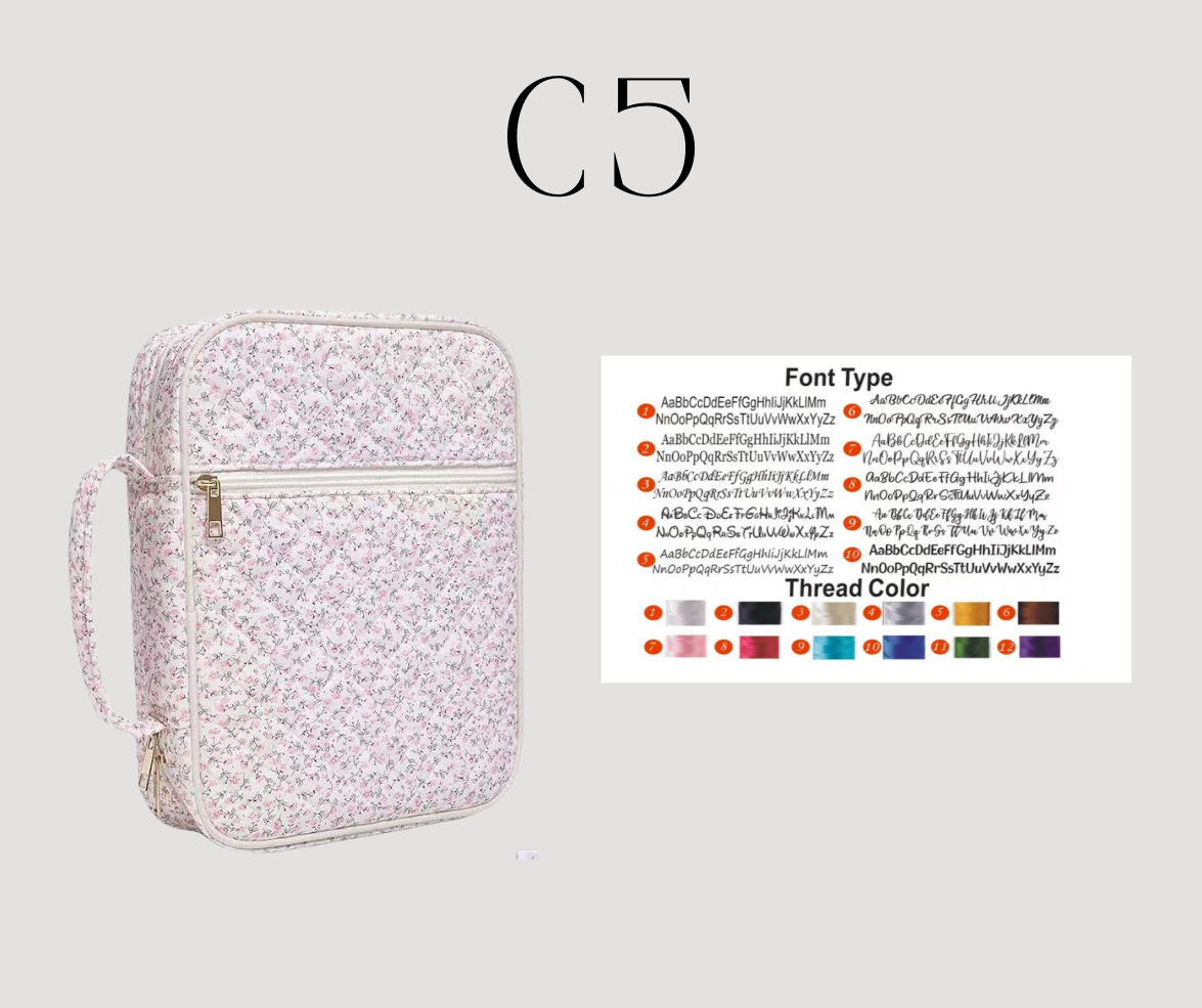 Preorder: RERUN Custom Embroidered Bible Cases ( case only) 1.19.26