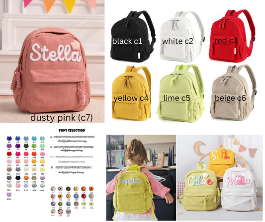 PREORDER: Tiny Trendsetter Embroidered Backpack 1.19.26
