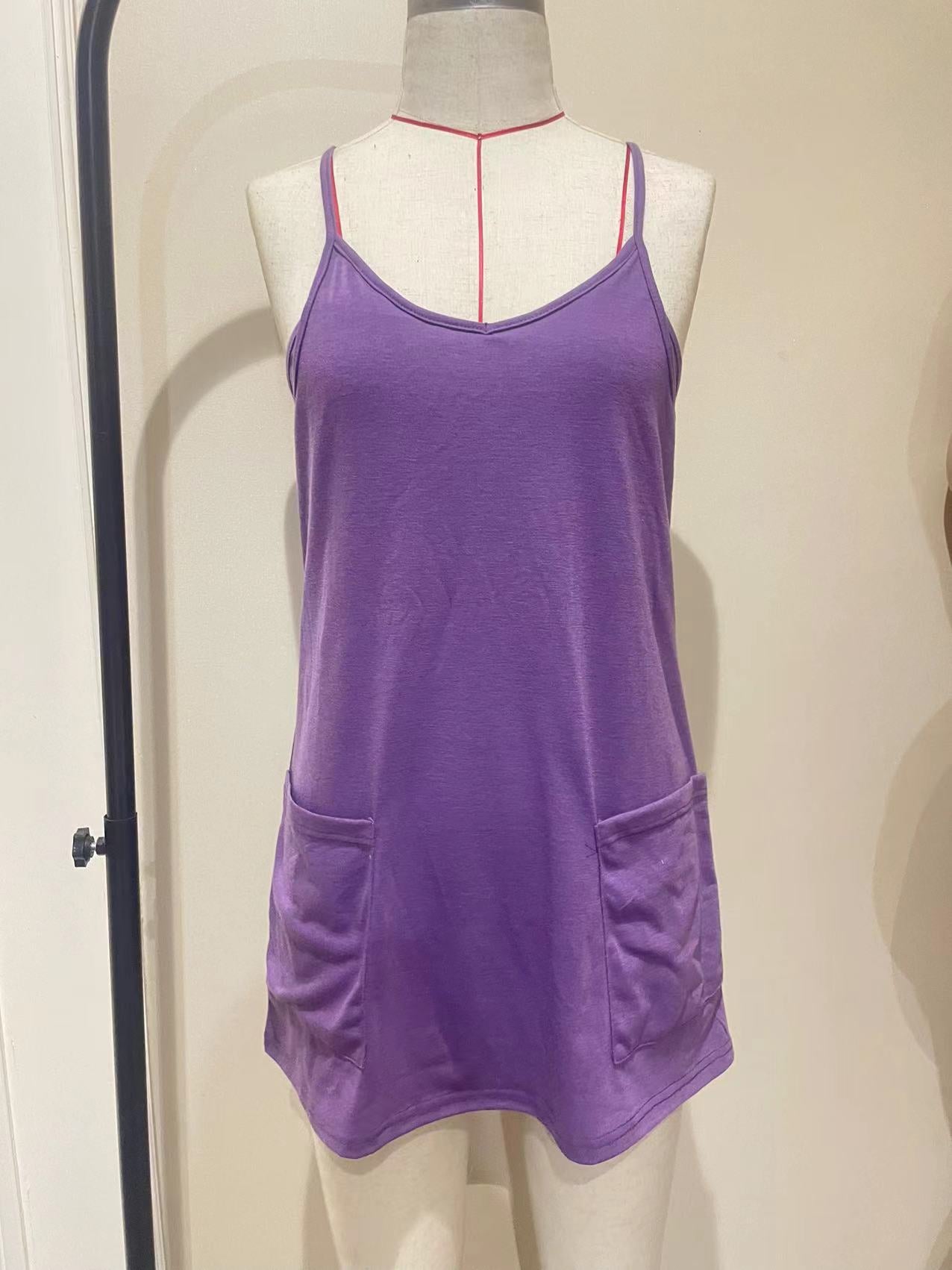 RTS: The Leslie Racerback Skort Romper