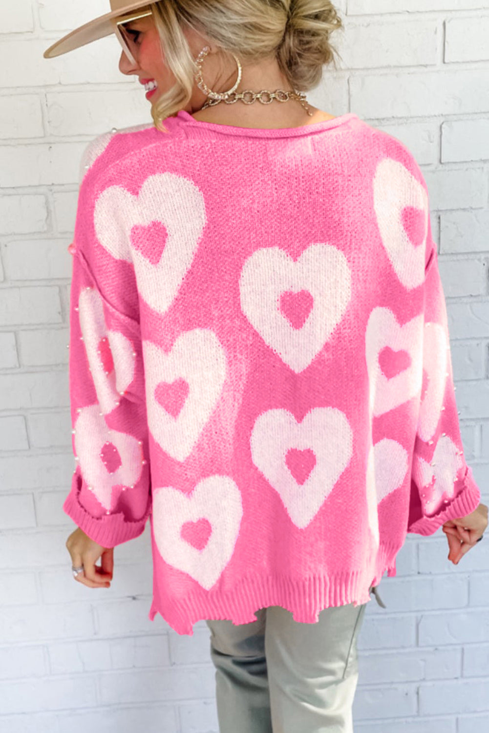 RTS: The Double Heart and Pearl Sweater!