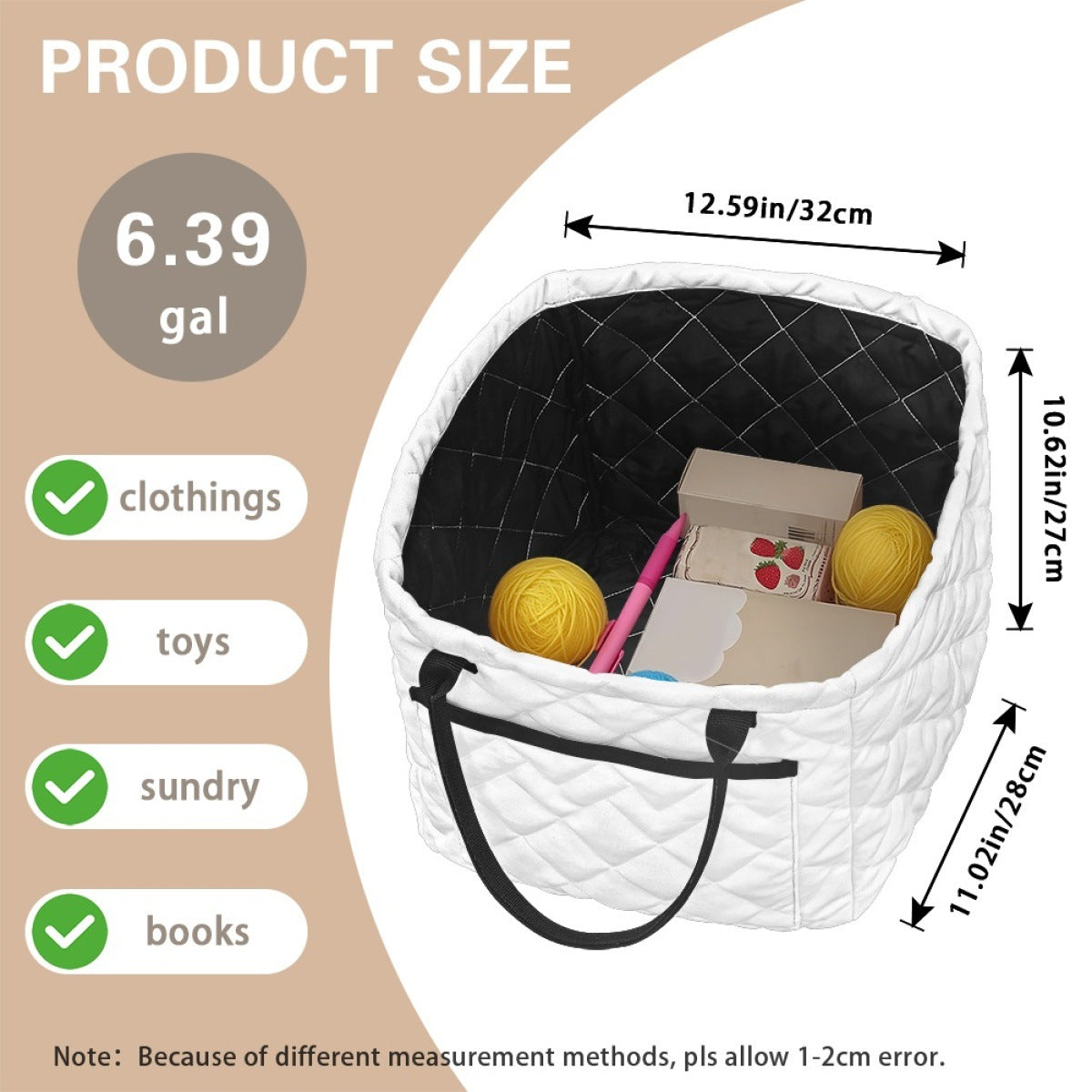 PREORDER: Custom Quilted Basket (Solid + Logo) 5.11.26 osym