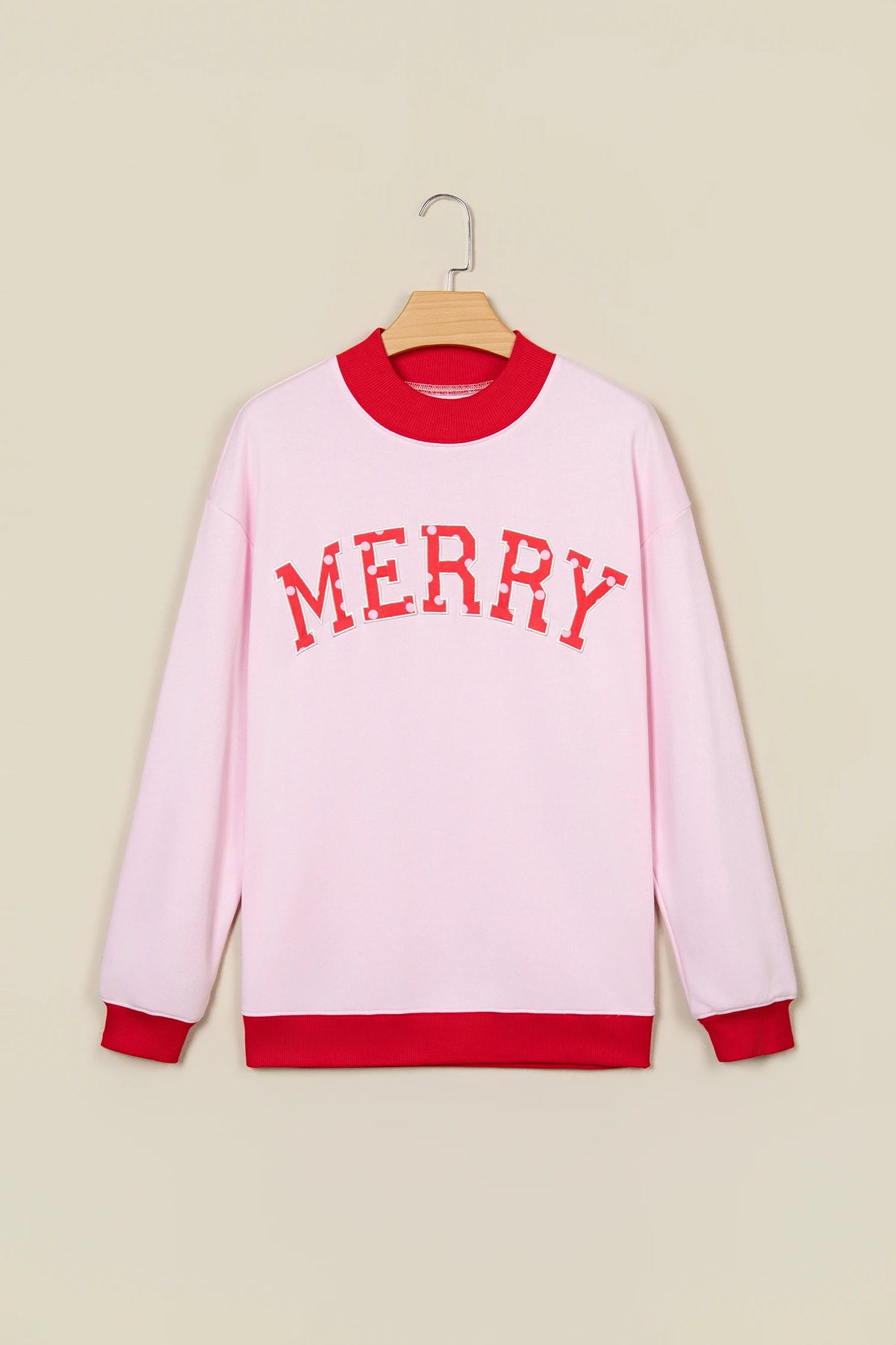 PREORDER: Embroidered Merry Mock Neck  11.2.26