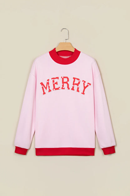 PREORDER: Embroidered Merry Mock Neck  11.2.26
