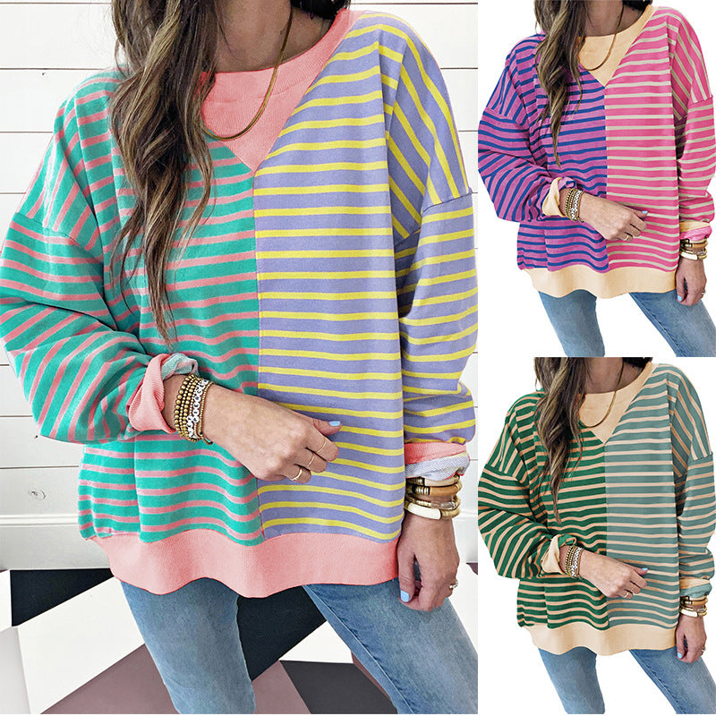 PREORDER: The Finley Split Retro Stripe Sweater 1.20.25 osym