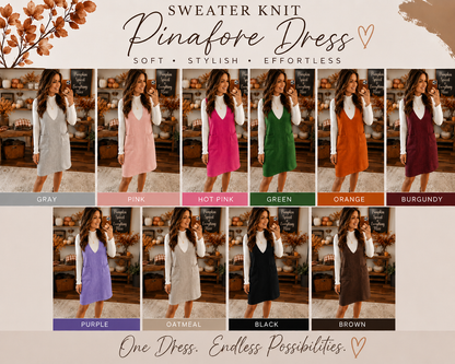 PREORDER: The Sweater Knit Pinafore Dress Collection 9.8.26