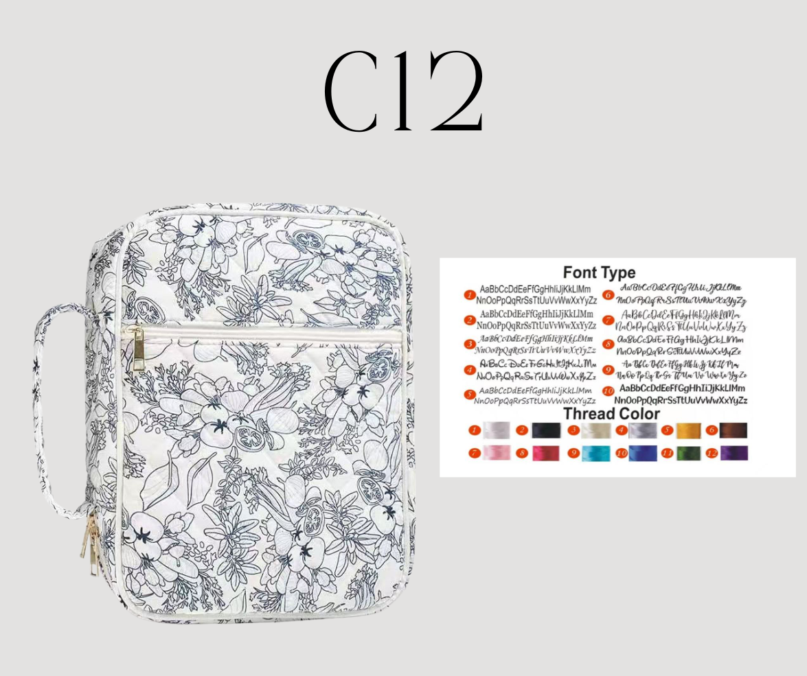 Preorder: RERUN Custom Embroidered Bible Cases ( case only) 1.19.26