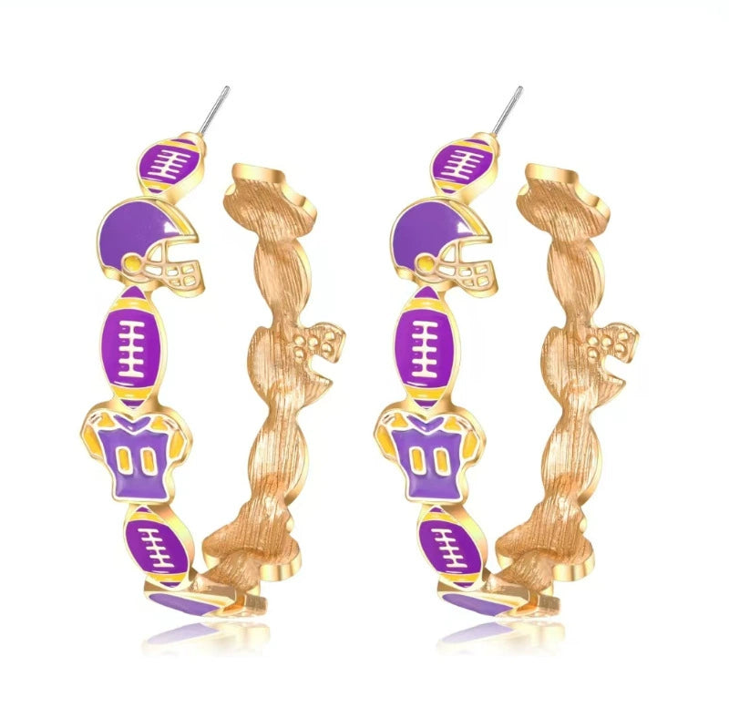 PREORDER: Game Day Hoop Earrings 7.27.26